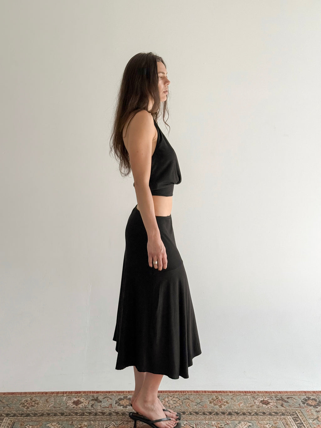 JOSEPHINE Soft Drape Midi Skirt