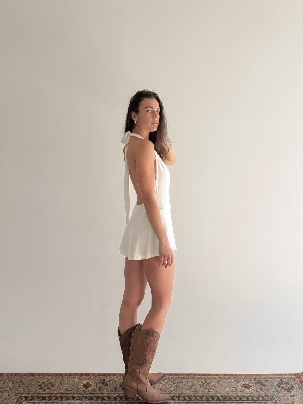 REAGAN Halter Mini dress