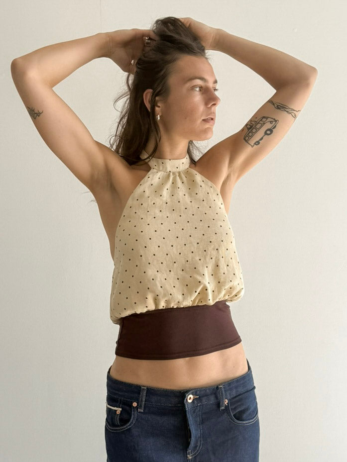 PIA Polka Dot Halter Top