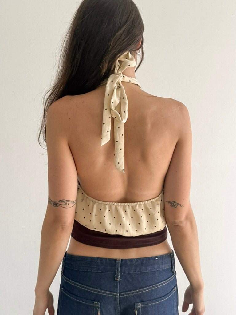 PIA Polka Dot Halter Top