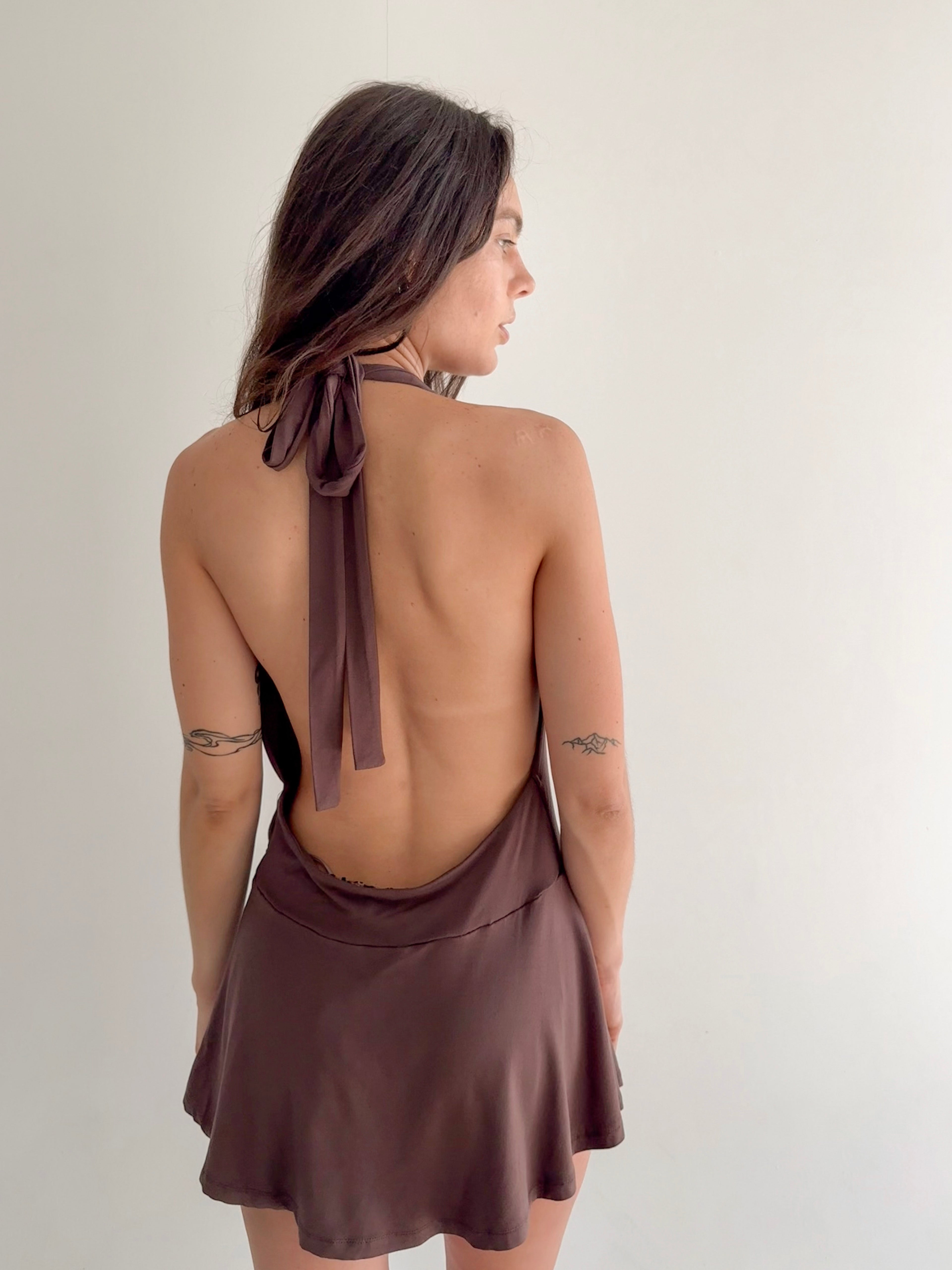 REAGAN Halter Mini dress