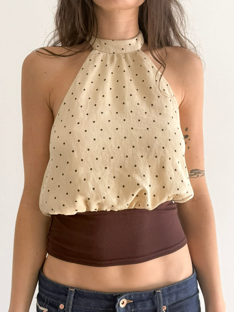 PIA Polka Dot Halter Top