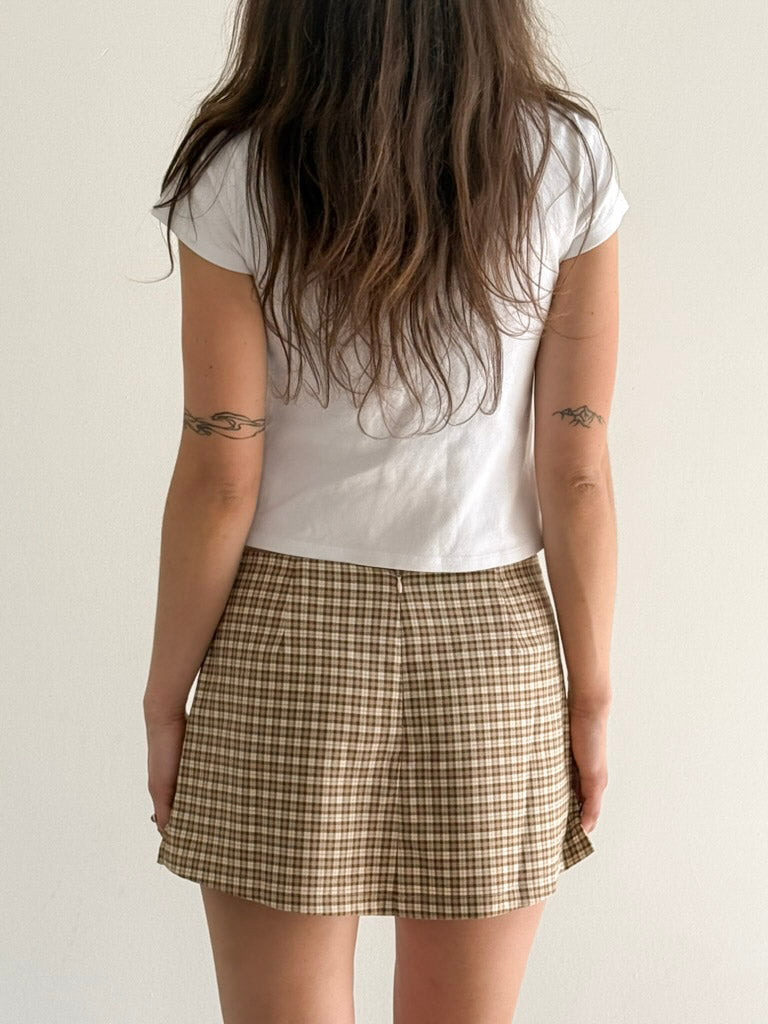 SIENNA Plaid Mini Skirt