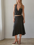 JOSEPHINE Soft Drape Midi Skirt